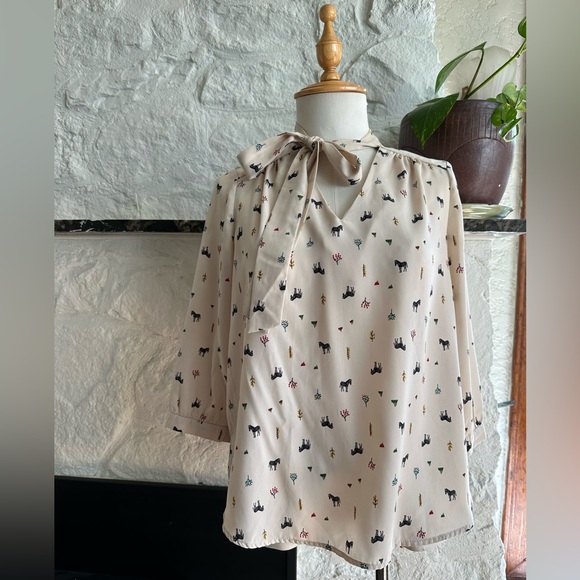 Monteau Los Angelas pattern Blouse - Picture 4 of 6